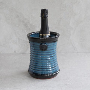 Irish Handmade Pottery Mystic Blue  Wine Chiller