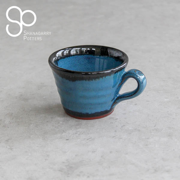 Irish Handmade Pottery Mystic Blue Espresso Cup