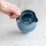 Irish Handmade Pottery Mystic Blue  Medium Pitcher