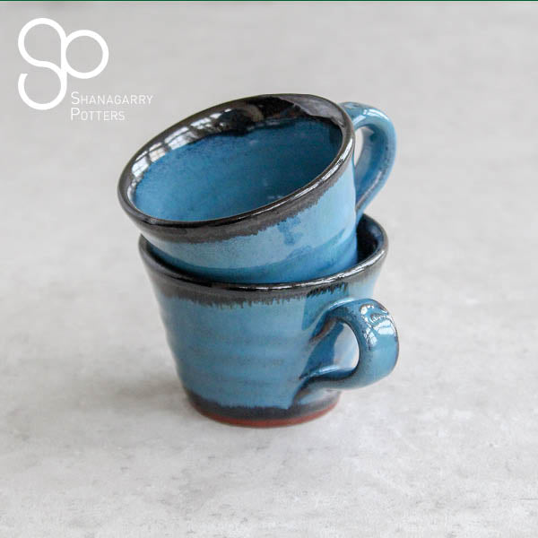 Irish Handmade Pottery Mystic Blue Espresso Cup