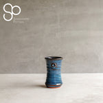 Irish Handmade Pottery Mystic Blue  Mini Flared Vase