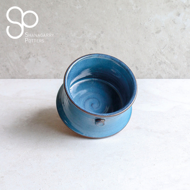 Irish Handmade Pottery Mystic Blue  Individual Sugar Pot