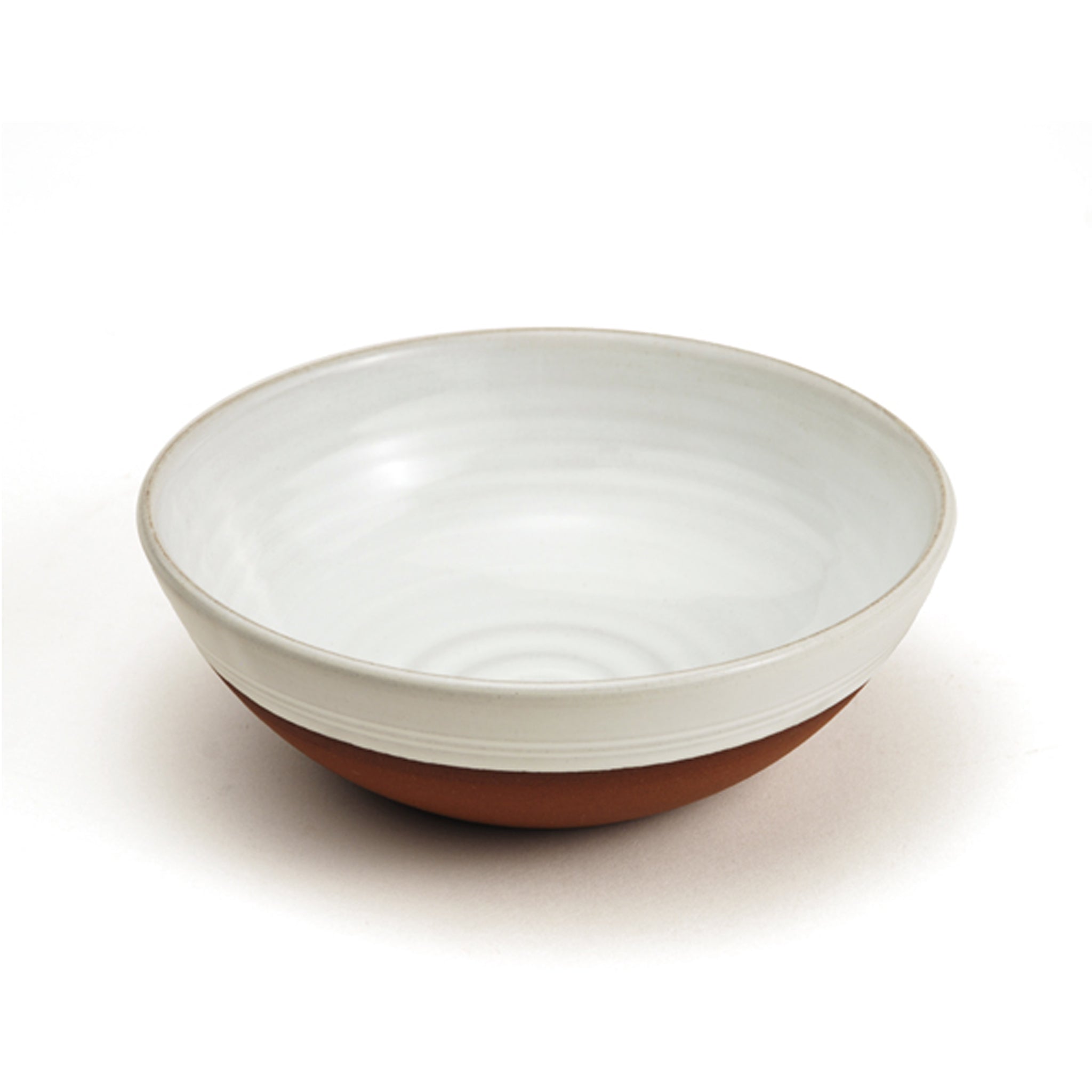 Classic Cereal Bowl - natural terracotta and white glaze