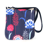 Sallyann Cross Body Messenger Bag Small Blue Meadow