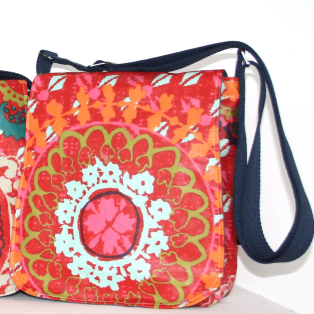 Sallyann Cross Body Messenger Bag Small Funky Red