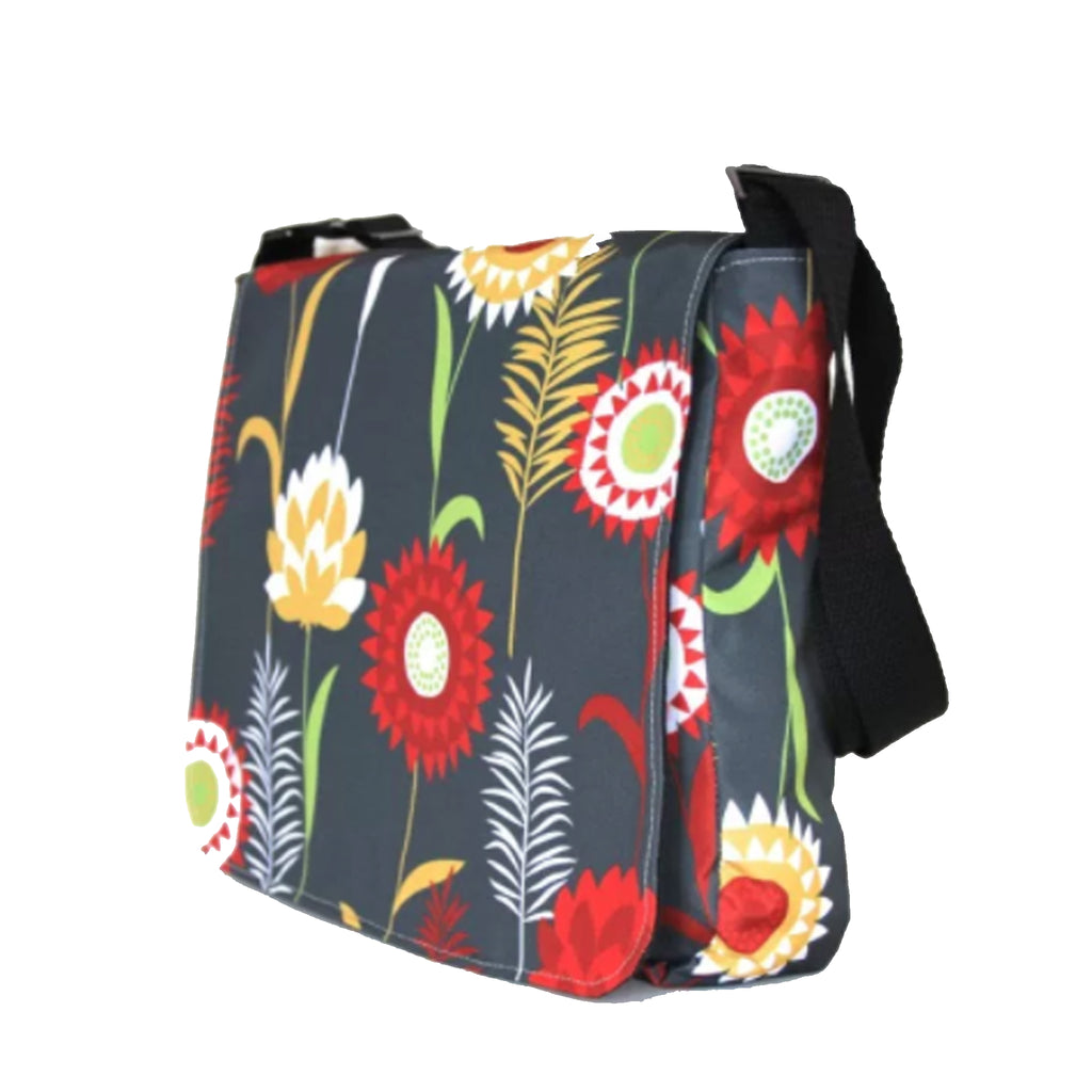 Sallyann Cross Body Messenger Bag Large Grey Meadow