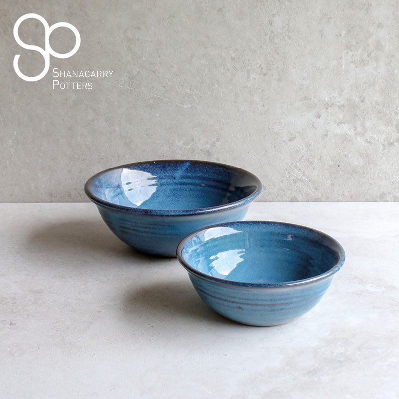 Irish Handmade Pottery Mystic Blue Medium Bowl
