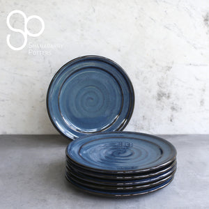 Irish Handmade Pottery Mystic Blue Dinner Plate