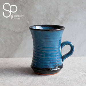 Irish Handmade Pottery Mystic Blue Tall Mug